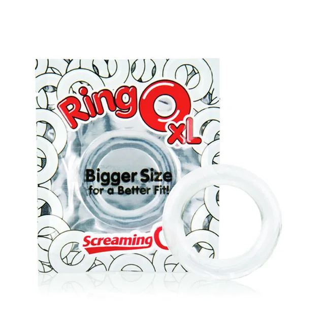 Screaming O RingO XL single clear ring with retail card
