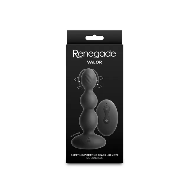 Black Renegade Valor plug and remote in tall box