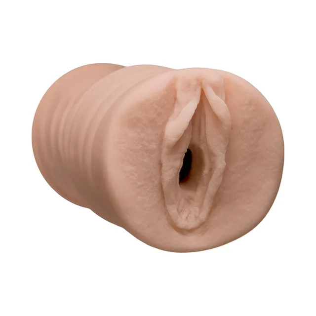 Faye Reagan UR3 Pocket Stroker beige ribbed stroker close-up