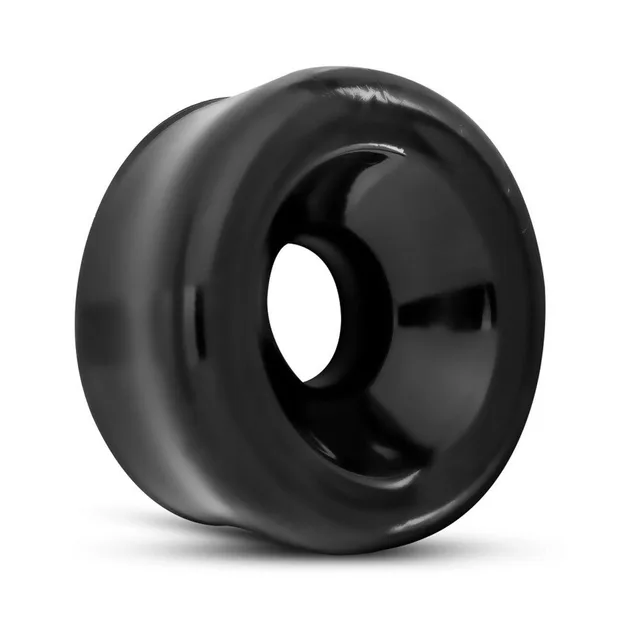 Blush Performance Black TPE Pump Sleeve angled close view of thick rounded profile