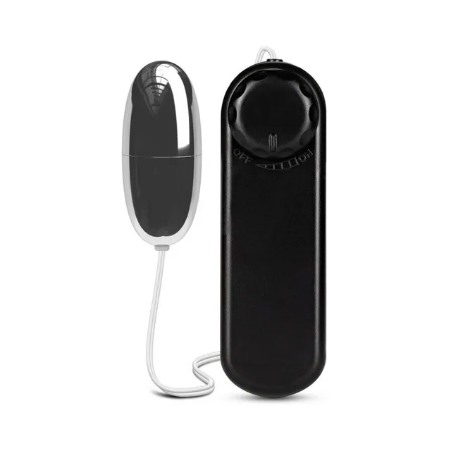 Blush B Yours Silver Remote Egg Vibrator egg and remote front view on white background