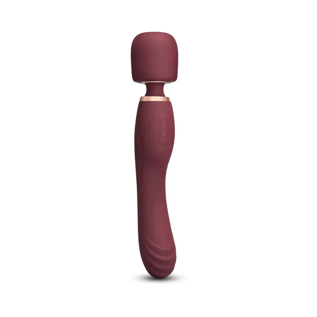 Burgundy Le Wand Flat Top Fusion G upright front view