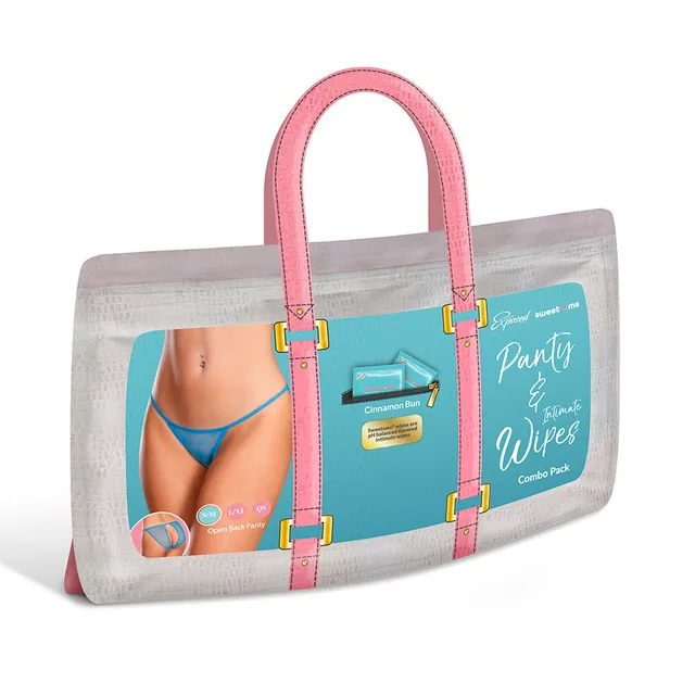 Magic Silk Sweetums Cinnamon Buns open-back panty combo pack in display bag