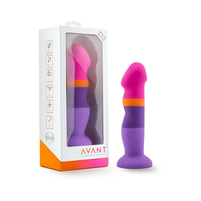Avant D3 Summer Fling Dildo beside white carton