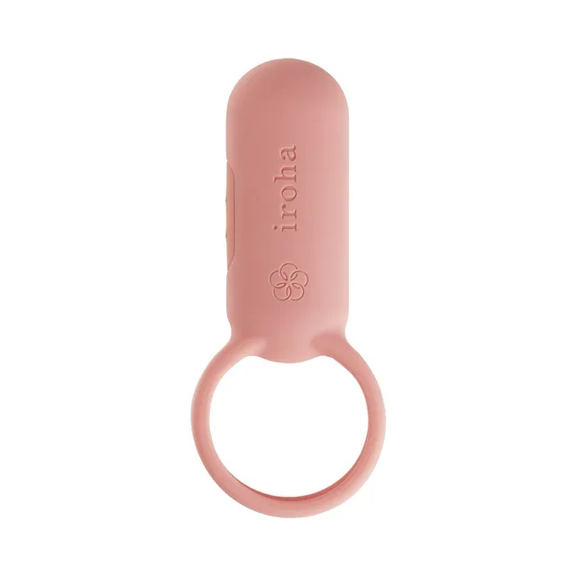 TENGA iroha paiRING coral pink compact vibrator on white background