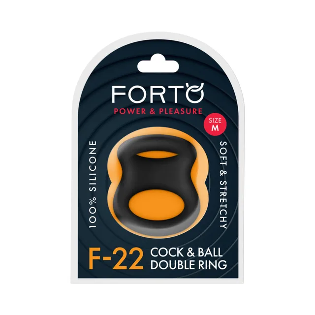 Forto F-22 medium black D-ring package front