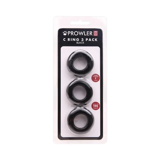 Prowler RED black C-ring three-pack front retail package