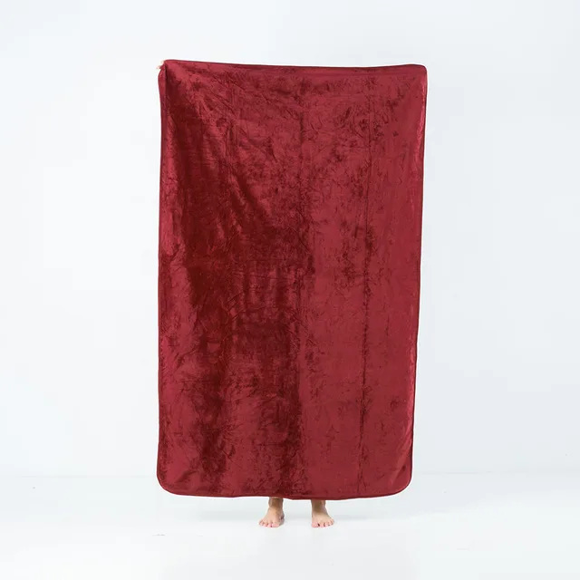 Splash Blanket The OG medium Moon Blood red blanket held upright on white background