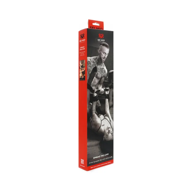 SEI MIO Spread the Love ankle spreader bar and wrist cuffs box