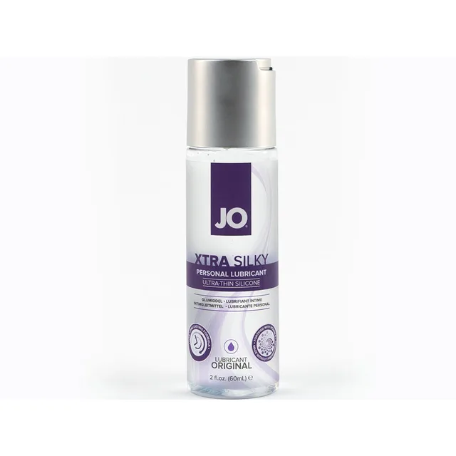 System JO Xtra Silky 2 oz clear lubricant bottle