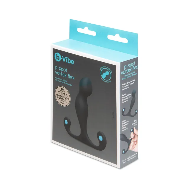 b-Vibe P-Spot Vortex Flex black retail box front