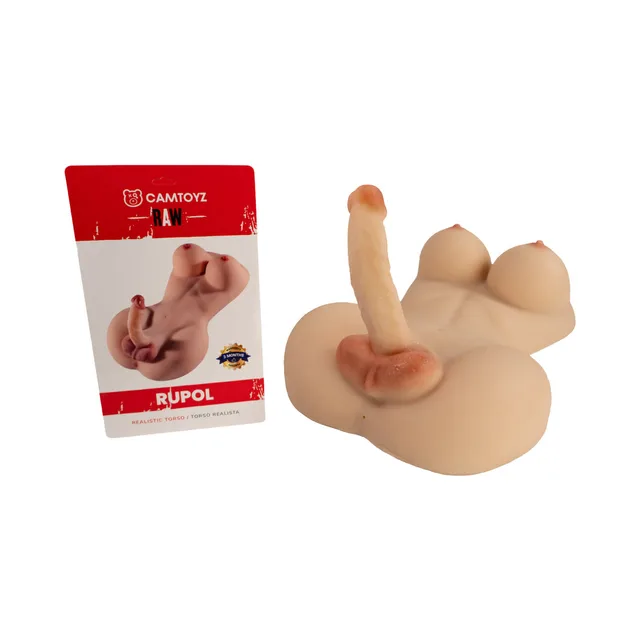 light beige Camtoyz Rupol torso with external shaft and retail box