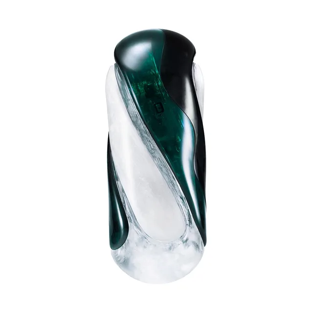 TENGA FLIP 360 Aurora Green closed clear case