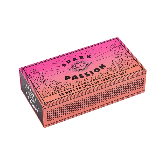 pink Spark Passion sliding box styled like a large matchbox