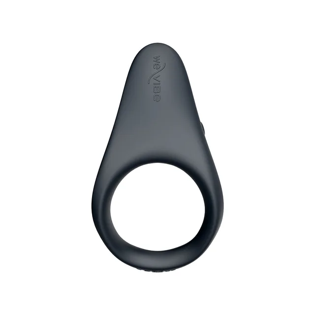 Front view of black Verge 2 ring with elongated upper housing