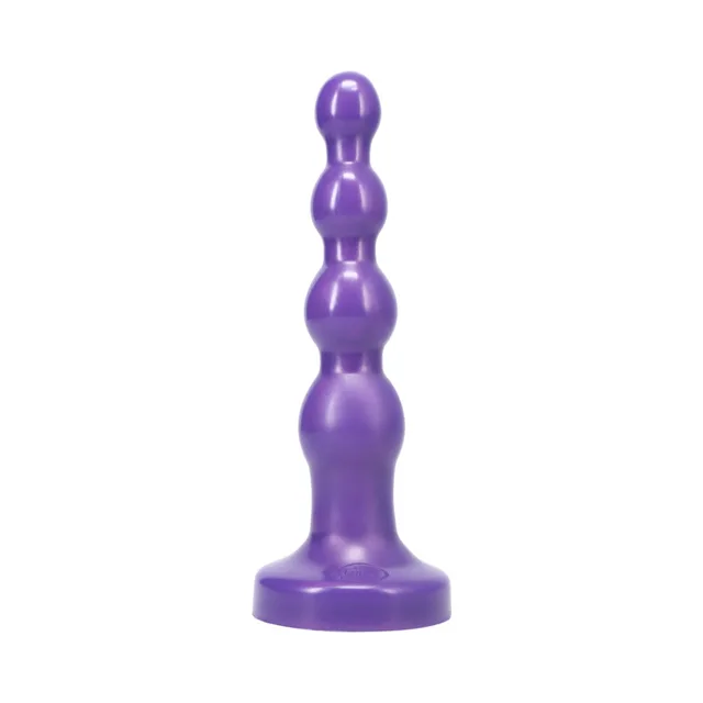 Tantus Ripple Large amethyst purple beaded dildo on flared base