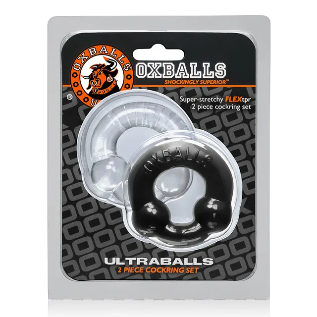 OxBalls Ultraballs Black and Clear Two-Piece Set