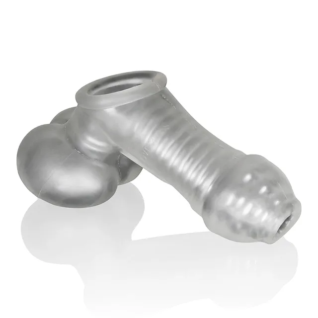 OxBalls Sackjack Clear Frost Wearable Sheath on white