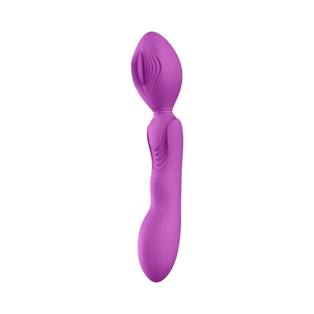 front angle of GW89 showing leaf-shaped textured head and curved handle