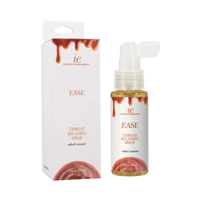 Ease Salted Caramel 2 oz pump bottle beside white box