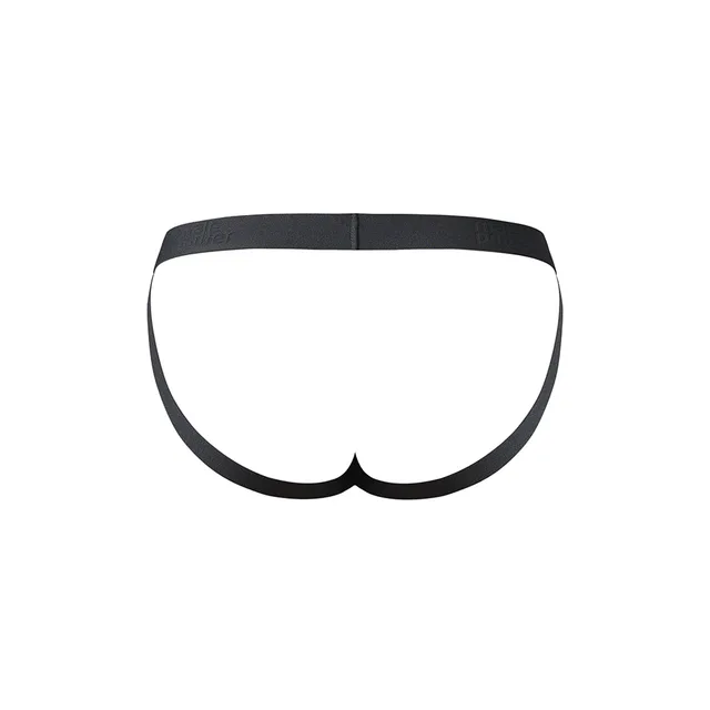 Rear product view of Black Open Ended Jock in S/M