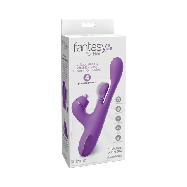 Purple Fantasy for Her IntiMotion Pulse Pro in white box