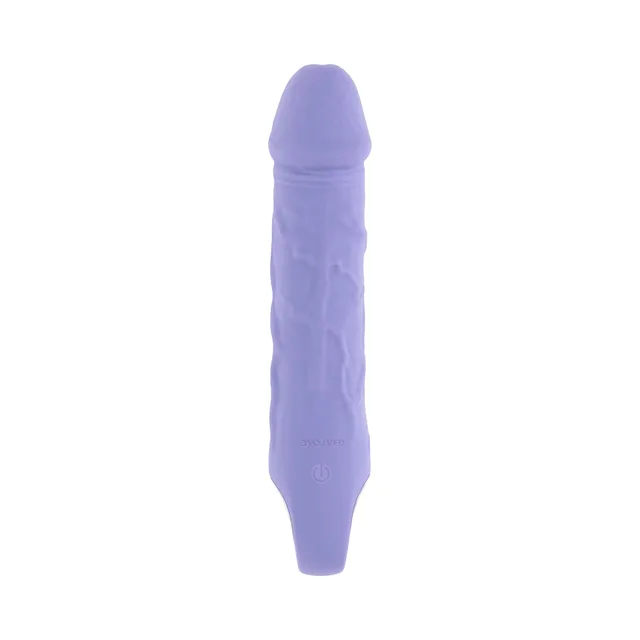 front view of light-purple Purple Fantasy textured vibrator