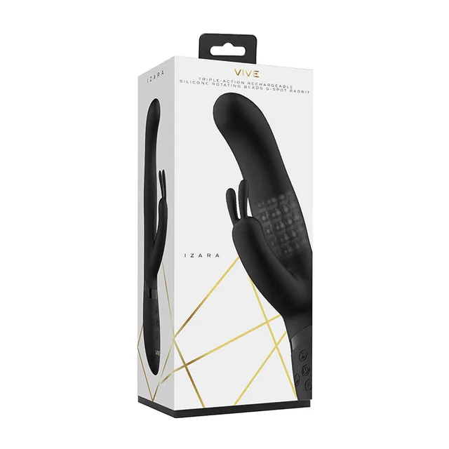 Shots VIVE IZARA rabbit vibrator tall white retail box