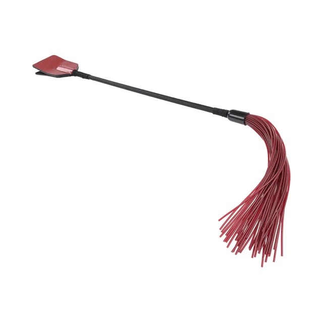 Angled Saffron crop with paddle and red flogger ends