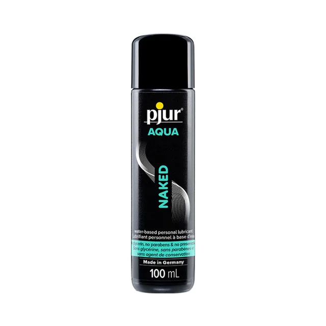Pjur Aqua Naked 100 ml black lubricant bottle