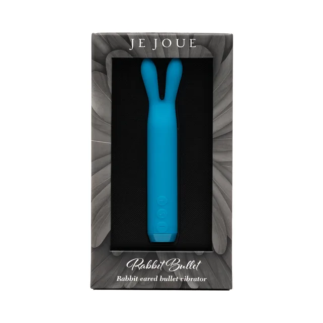 Teal Je Joue Rabbit Bullet displayed in retail packaging