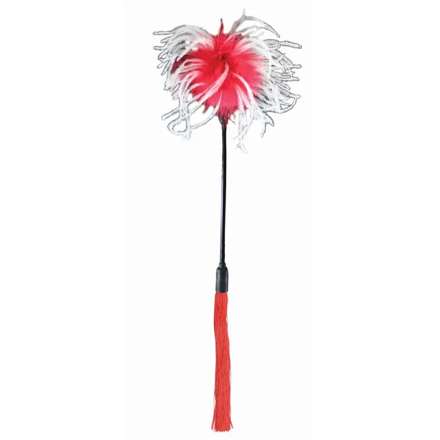 Sex and Mischief Whip and Tickle full dual-ended feather tickler crop