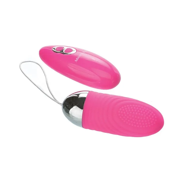 Adam & Eve Turn Me On pink rechargeable love bullet pink bullet and oval remote with wrist loops