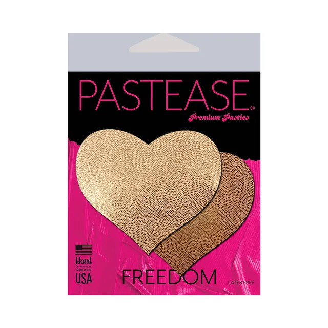Pastease Liquid Rose Gold heart pasties package