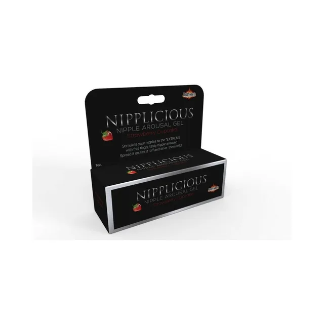Nipplicious Strawberry 1 oz black open-top retail box