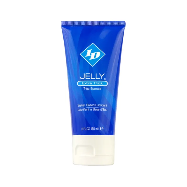 ID Jelly 2 oz Tube dark blue squeeze tube with white cap and diamond logo