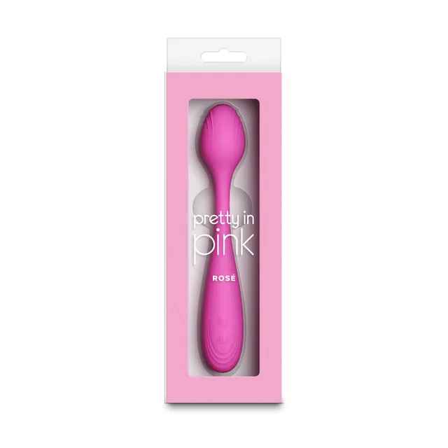 Pretty in Pink Rose dual-ended vibrator in window box