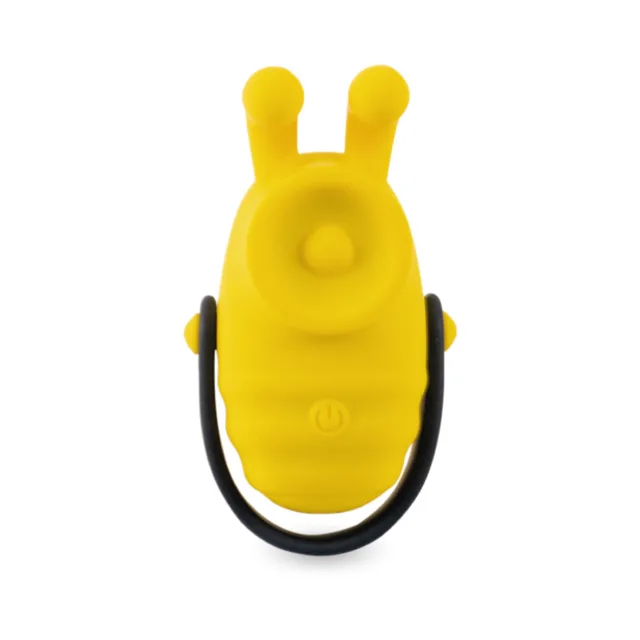 Camtoyz Bumble Bee yellow thumper front view with antennae and circular pad