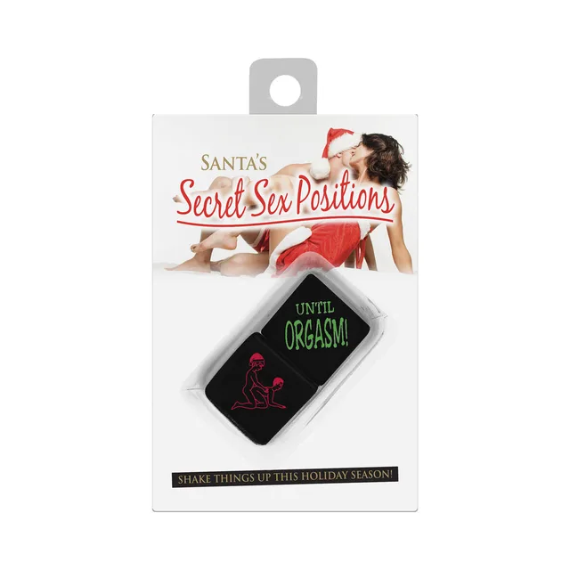 Santa's Secret Sex Positions black illustrated die in holiday pack