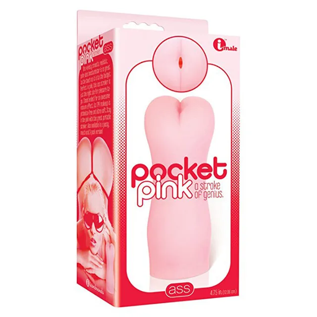 Icon Brands The 9s Pocket pink masturbator retail box