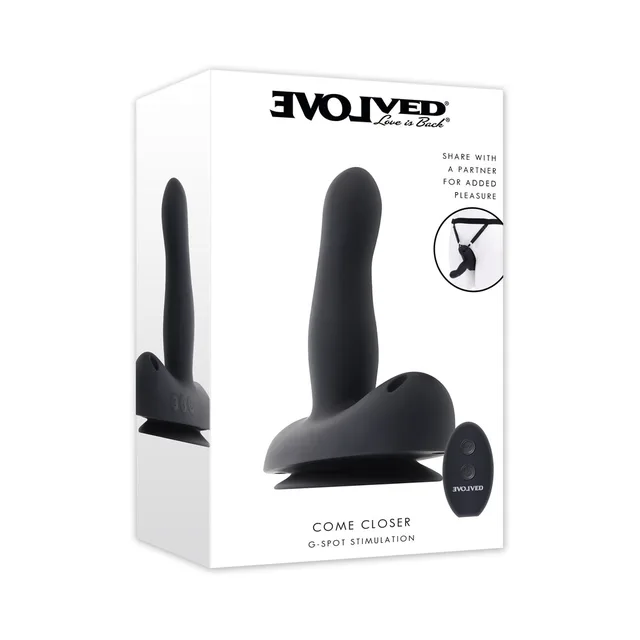 Boxed black Evolved Come Closer vibrator