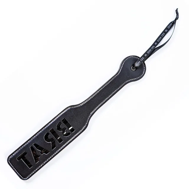 Sei Mio Take Brat and Party Brat/Slut Double-Sided Paddle