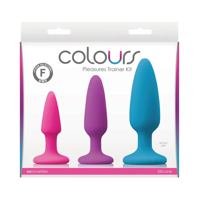 Colours Pleasure Trainer Kit with three plugs in clear package