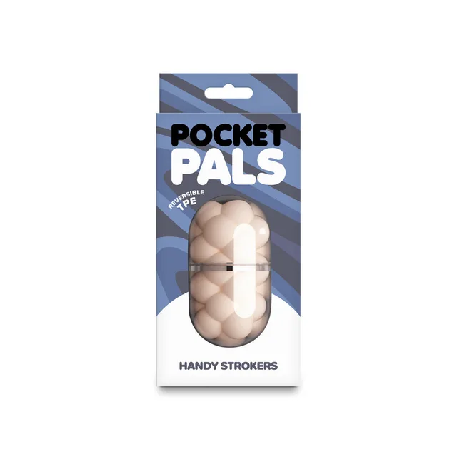 Pocket Pals Bubbles white hand stroker in blue box