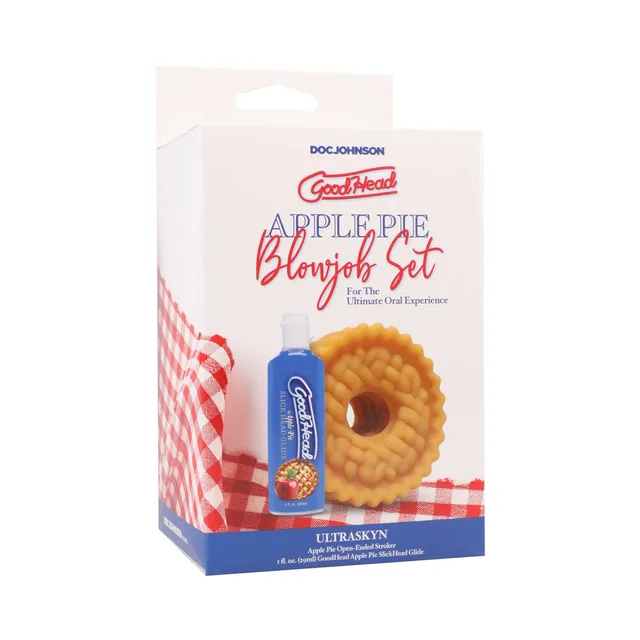 GoodHead Apple Pie Blowjob Set in white bakery-themed box
