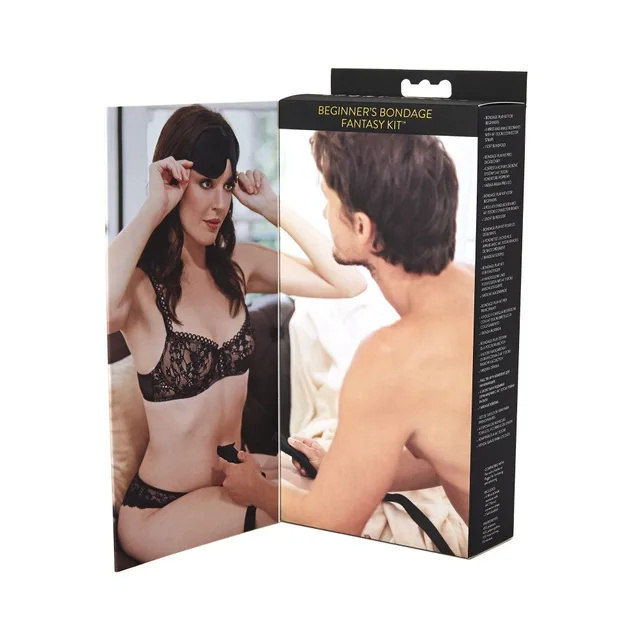 Open Sportsheets Beginner's Bondage Kit box with model image