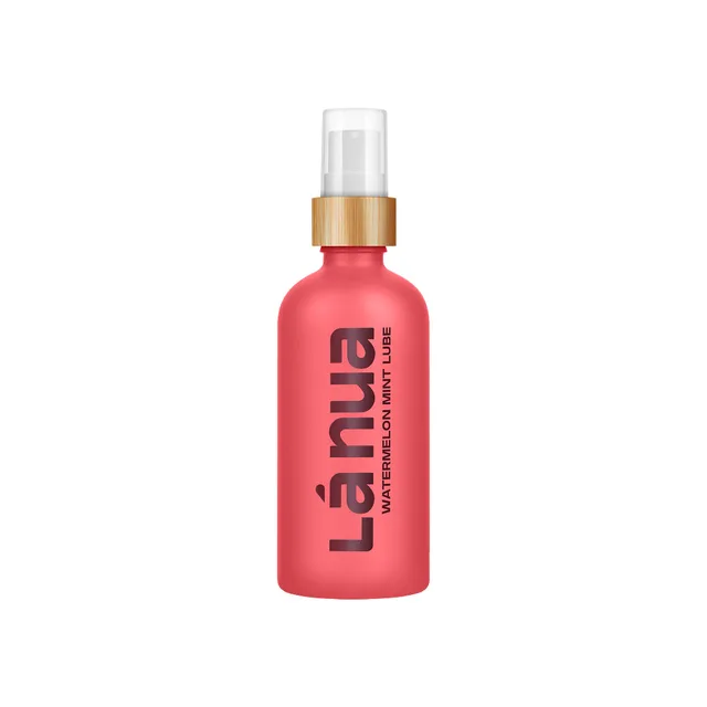 La Nua Watermelon Mint 3.4 oz red-pink pump bottle