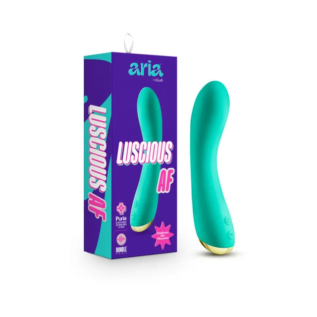 Teal Blush Aria Luscious AF vibrator with retail box