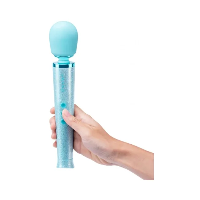 All That Glimmers light blue wand held upright