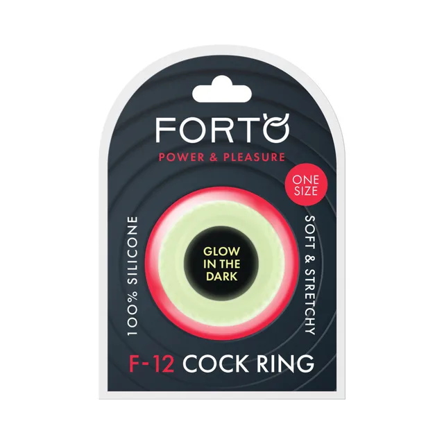 Forto F-12 pale green cock ring in retail package
